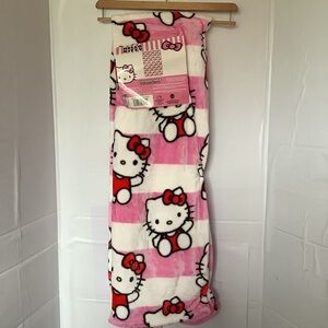 Sanrio Hello Kitty Silk Touch Throw Striped‎ Bows And Stripes Pink 50"x70" NEW